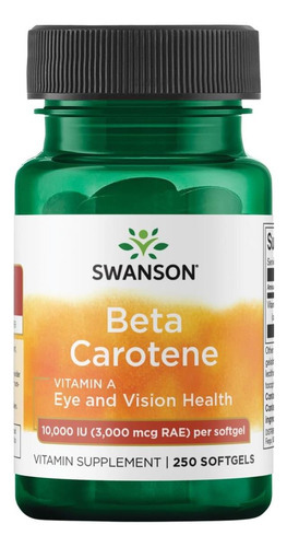 Swanson Beta -caroteno - Suplemento De Vitamina A Promove A