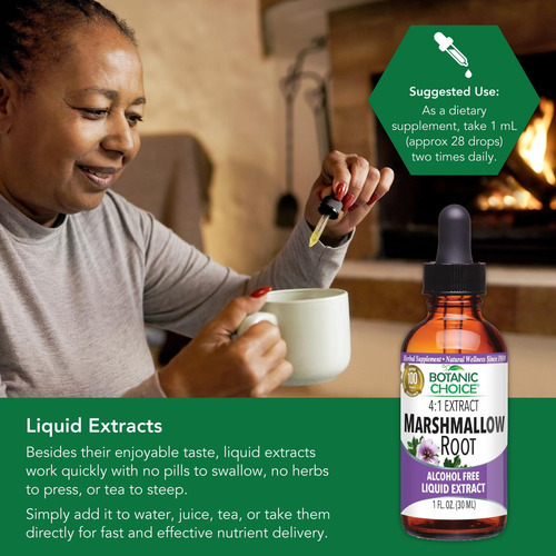 Extrato Líquido De Raiz De Marshmallow Botanic Choice - Sem - Imagem 5