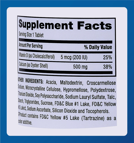 Cálcio De Casca De Ostra Principal Com Vitamina D3 500 Mg 5 - Imagem 5