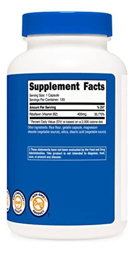Vitamina B-12 Marca Nutricost, 400 Mg, 120 Comprimidos - Imagem 5