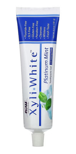 Creme Dental Xyliwhite Now Foods Menta Bicarbonato Sódio 2un - Imagem 3