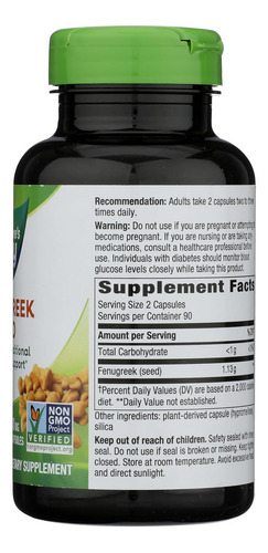 Natures Way Semente De Feno-grego, 180 Ct - Imagem 5