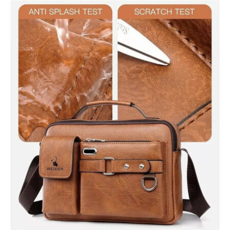 Bolsa Executiva Masculina Em Couro Pu 2023 - Imagem 4