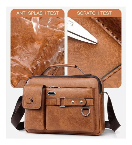 Bolsa Executiva Masculina Em Couro Pu 2023 - Imagem 4
