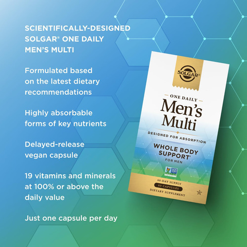 Solgar One Daily Mens Suplemento Multivitamínico De Suporte - Imagem 4