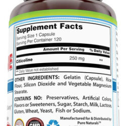 Pure Naturals - Suplemento Dietético De Citicolina - 250 Mil