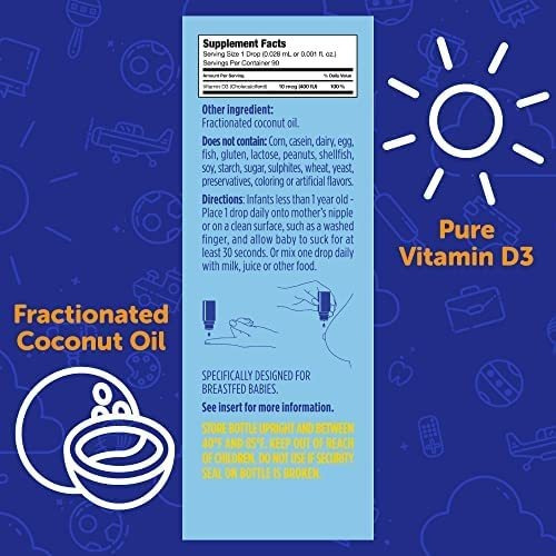 Ddrops Organic Baby 400 Iu 90 Gotas - Líquido Diário De Vita - Imagem 4
