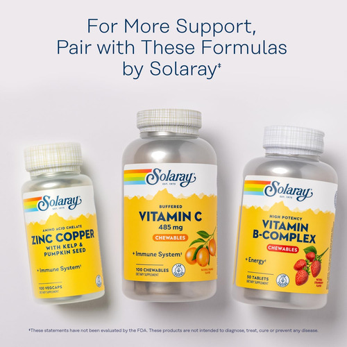 Solaray Vitamina C Mastigável Com Rose Hips E Acerola Cherry - Imagem 6