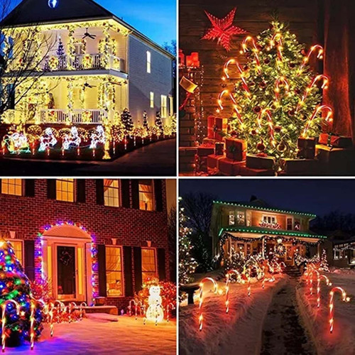 L 8 Luzes De Jardim De Natal De Bengala De Natal De Jardim - Imagem 5