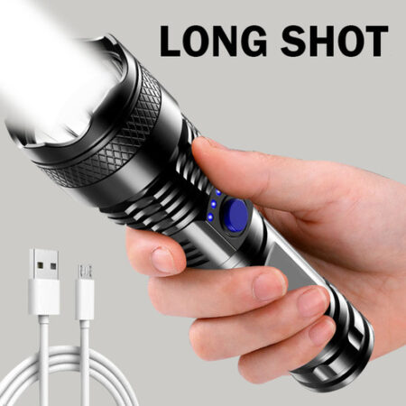 Lanterna Carregável Usb De 300 Minutos Strong Light 3 Modos - Imagem 9