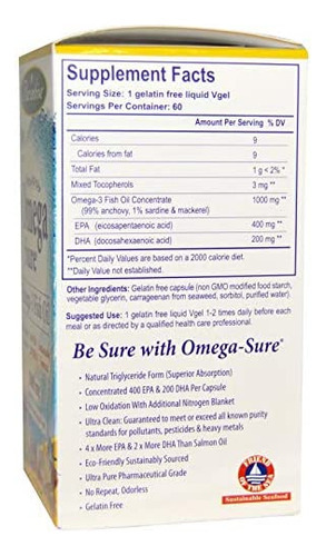 Concentrado De Ômega-3 Paradise Herbs, Óleo De Peixe Premiu - Imagem 2