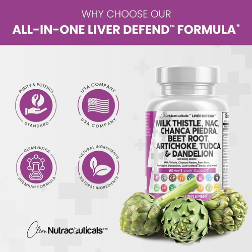 Nutracêuticos Limpos Cardo Mariano 3000mg Nac Chanca Piedra - Imagem 5