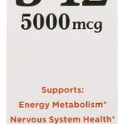 Vitamina B-12 Marca Nature S Bounty, 5000 Mcg, 2 Onças, 2 Un
