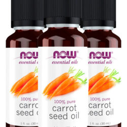 Óleo Semente De Cenoura Now Foods 30ml Puro Importado 3un