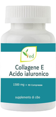 Colágeno Ultra Puro 1200mg E 300mg De Ácido Hialurônico 90
