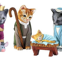Para Presépio De Gatos Cena De Natal De Gatos Cena De Natal