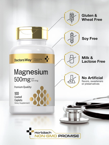 Suplemento Doctor"s Way Magnésio 500 Mg 100 Cápsulas - Imagem 5
