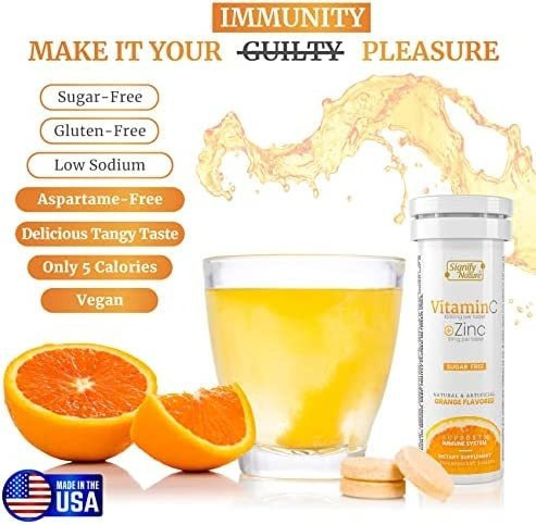 Vitamina C Signify Nature 1000 Mg 10 Comprimidos Efervescent - Imagem 4
