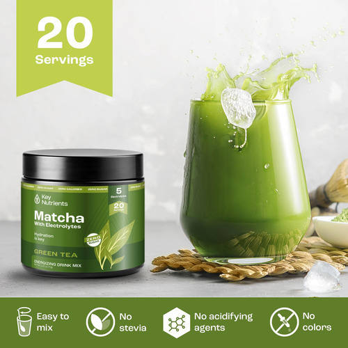 Nutrientes Chave Matcha Em Pó - Matcha Em Pó Sem Açúcar - Ma - Imagem 5