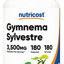 Suplemento Nutricost Gymnema Sylvestre 175 Mg 180 Cápsulas