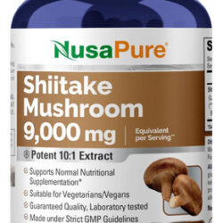 Extrato De Cogumelo Shiitake Nusapure 9000 Mg 200 Cápsulas V
