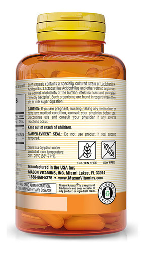 Mason Natural Probiótico Acidophilus Com Pectina - Imagem 2