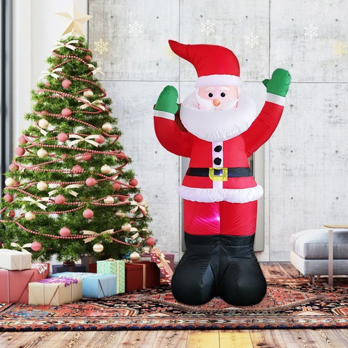 Decorações De Natal Led Inflável Papai Noel - Imagem 2