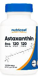 Suplemento Nutricost Astaxantina 6mg 120 Cápsulas Gelatinosa - Imagem 2