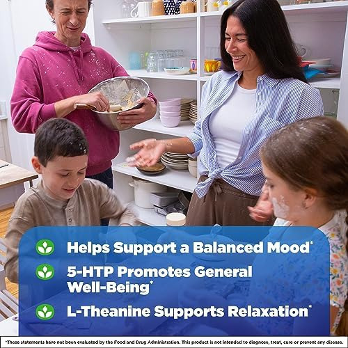 Natrol Mood Positive 5-htp 50 Mg Com L-teanina, Vitamina B6, - Imagem 4