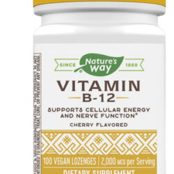 Vitamina B-12 Marca Natures Way, 2.000 Mcg, 1.000 Pastilhas