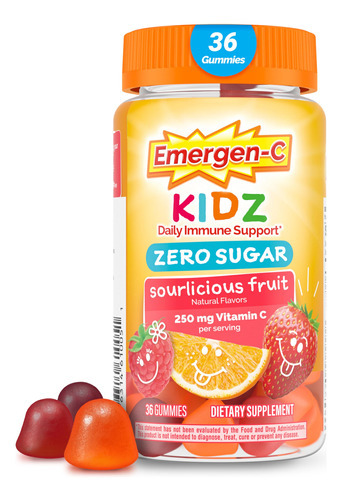 Suplemento Emergen-c Zero Sugar Immune Support Kidz Gummies