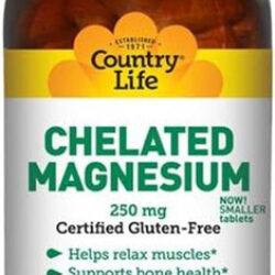 Country Life Magnésio Quelatado 250 Mg, 90 Comprimidos