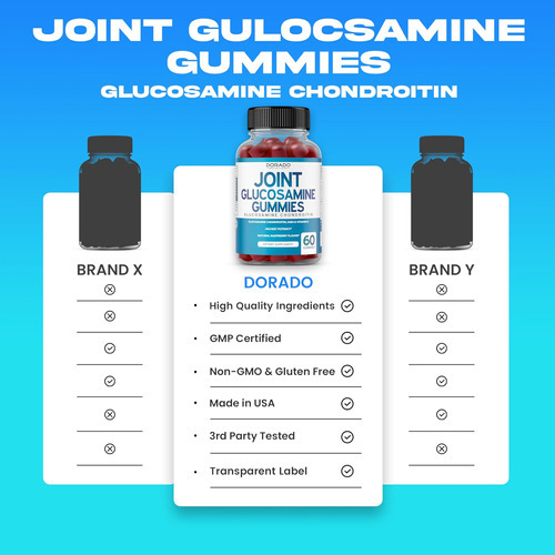 Gomas De Glucosamina E Condroitina (60 Contagens) Suplemento - Imagem 3