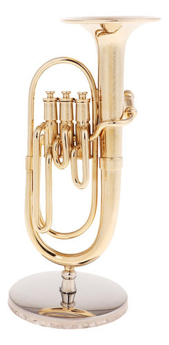 Instrumento Musical Em Miniatura Modelo De Tuba Em Escala 1/ - Imagem 6