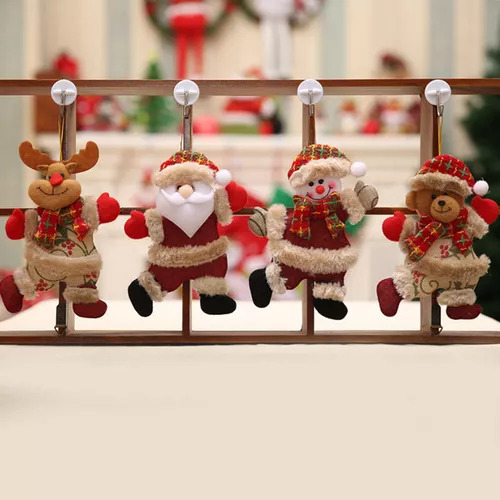Decorações De Natal Boneco De Neve Papai Noel Alce Urso 20p - Imagem 7
