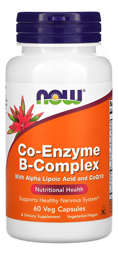 Coenzima Complexo B Now Foods 60 Cápsulas Importado 3un - Imagem 5