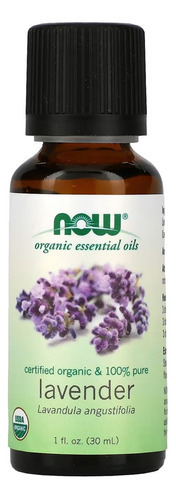 Óleo De Lavanda Now Foods 30 Ml Orgânico Importado