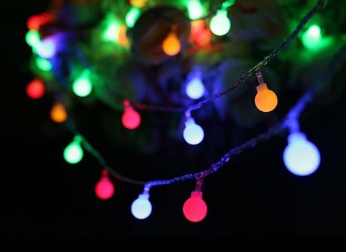 Varal Pisca Led 100 Bolas 10m Colorido Decoração Festa - Imagem 10