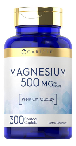 Carlyle Magnésio 500mg | 300 Cápsulas Revestidas | Suplement