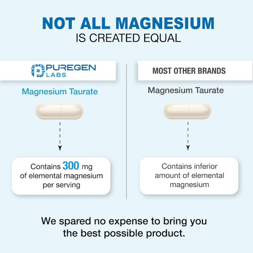 Puregen Labs Taurato De Magnésio 1500 Mg Por Porção [alta Po - Imagem 3