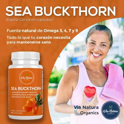 Via Natura Organics Cápsulas De Espinheiro Marinho 1000mg | - Imagem 4