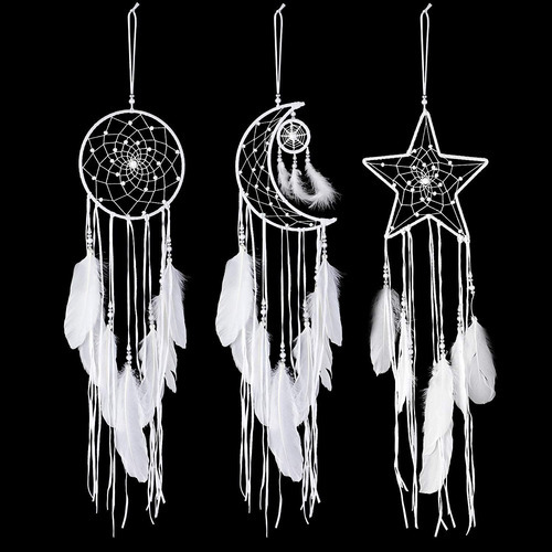 3 Peças Atrapasueños Luna Sol Estrella Sueño Receptor - Imagem 2
