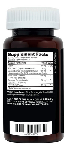 Suplemento Clinical Daily Cholesterol Care 60 Cápsulas Vegan - Imagem 4
