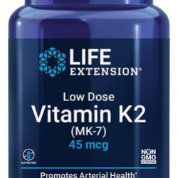 Life Extension Baixa Dose De Vitamina K2 45 Mcg Suporta Saú