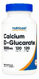 Suplemento Nutricost D-glucarato De Cálcio 500 Mg 120 Cápsul - Imagem 2