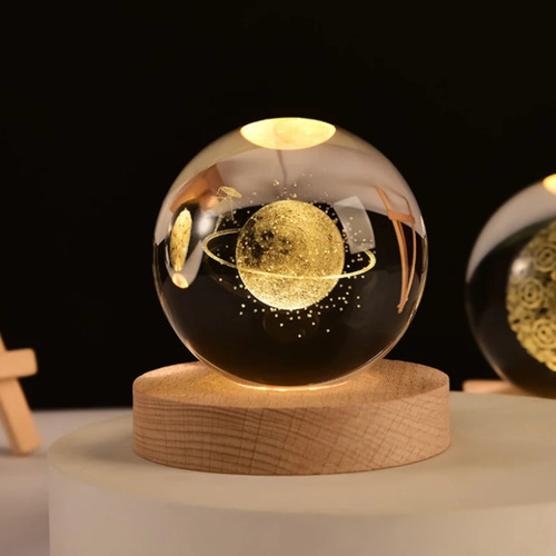 Lâmpadas De Atmosfera De Projeção De Bola De Vidro Led 3d - Imagem 12