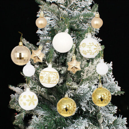 44 Bolas Penduradas Coloridas Para Árvore De Natal, Suprimen - Imagem 11
