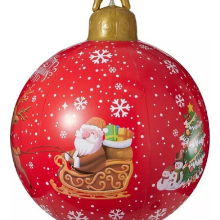 Bola Inflável Do Decoração Do Pvc Do Natal Gigante 80cm - Imagem 9