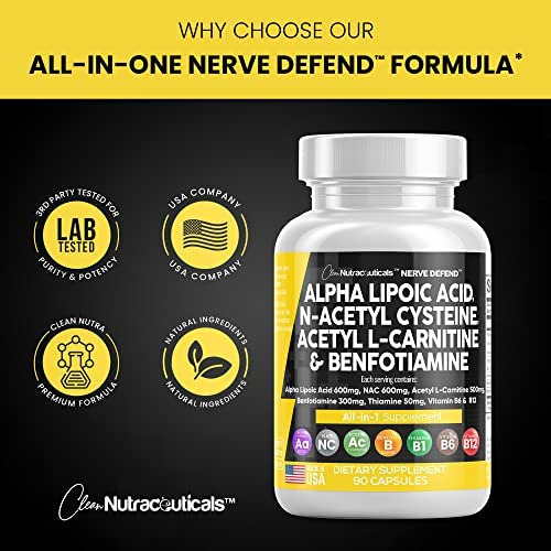 Ácido Alfa Lipóico 600 Mg N-acetil Cisteína 600 Mg Acetil L - Imagem 6
