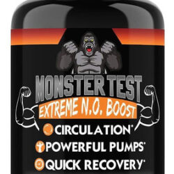 Cápsulas De Reforço De Óxido Nítrico Monster Test Da Angry S